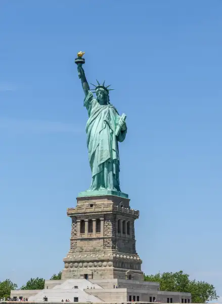 Statue of Liberty on Liberty Island in New York City, USA